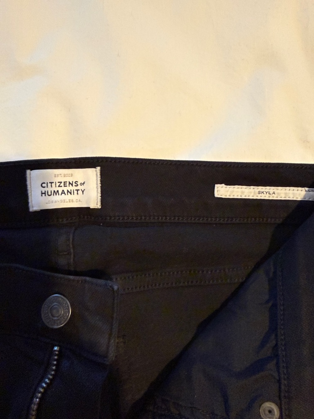 Citizens Of Humanity Skyla Black Straight leg Jeans size 28 - Picture 4 of 8